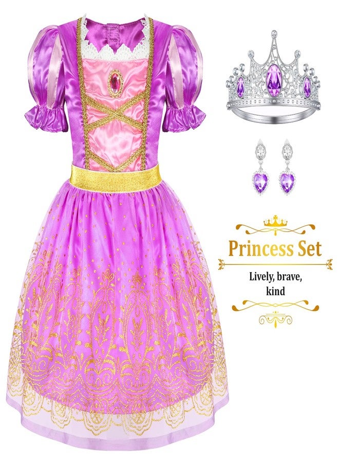LIMIROLER Princess Dress Up Clothes for Little Girl Princess Costume Gift Set, Princess Dress Up Toys for Toddler Girls, Birthday Christmas Party Gifts for Girls Aged 3-6 Years Old - Image 5